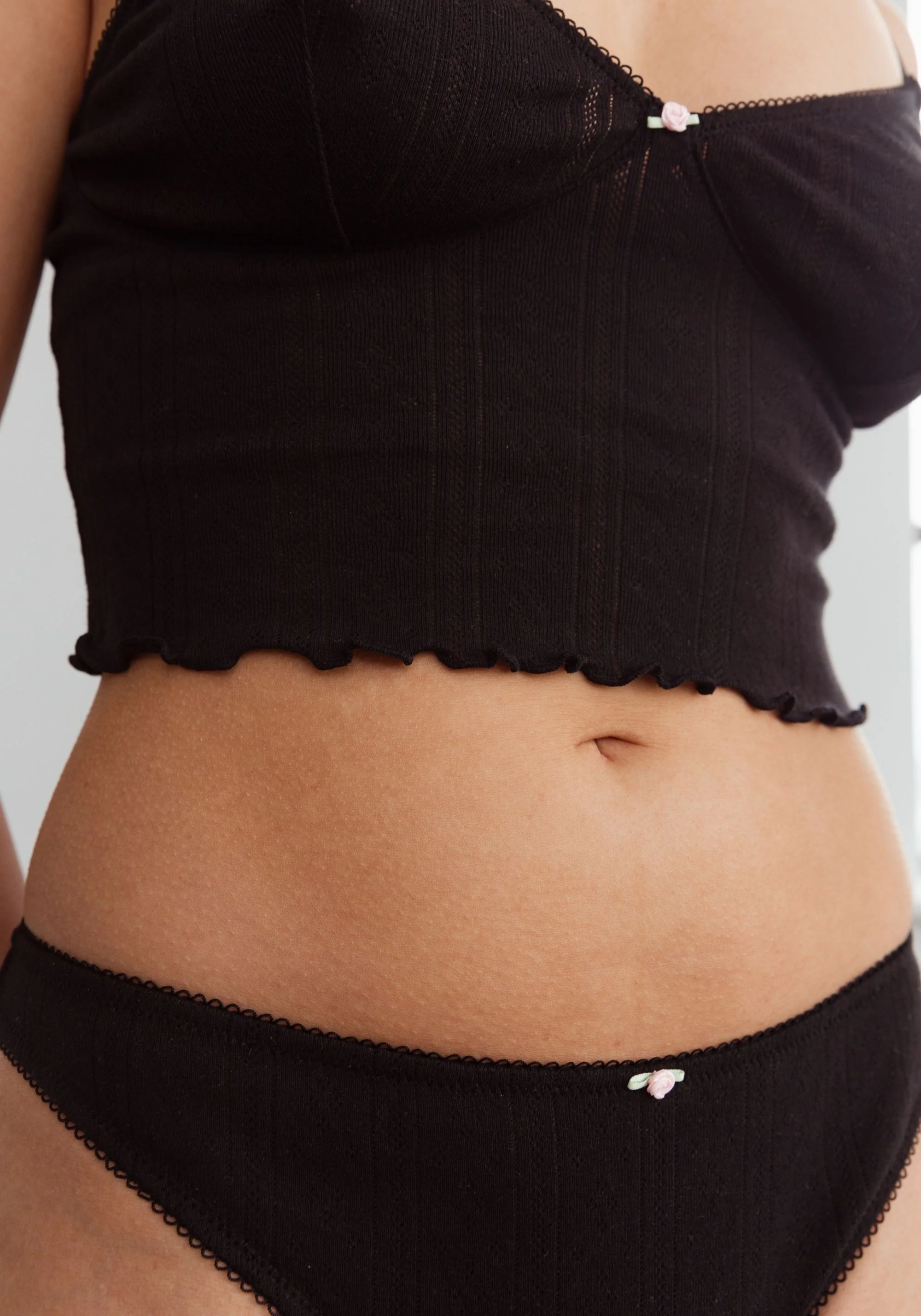 dream cotton pointelle crop cami - Image 5