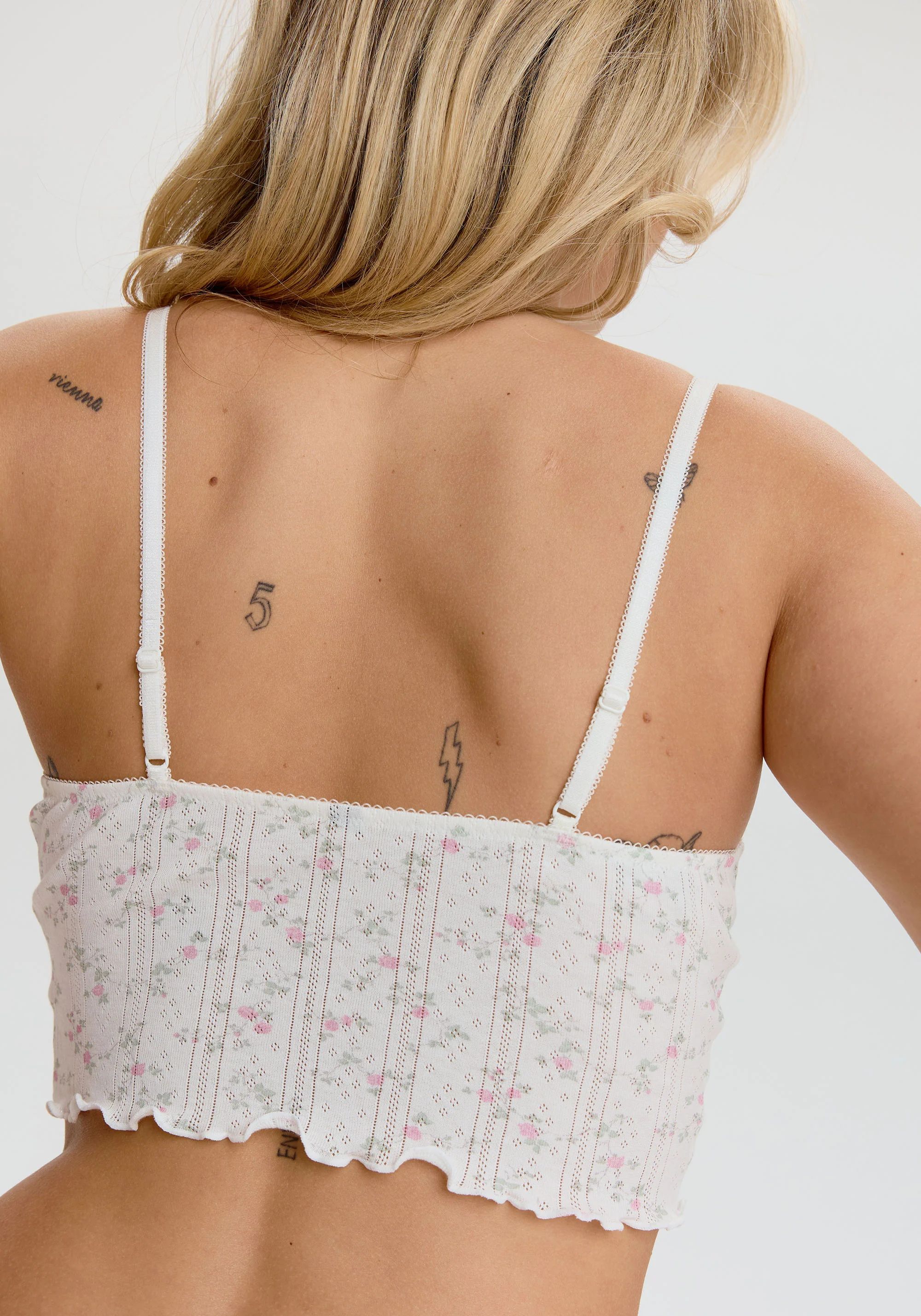 dream cotton pointelle crop cami - Image 4