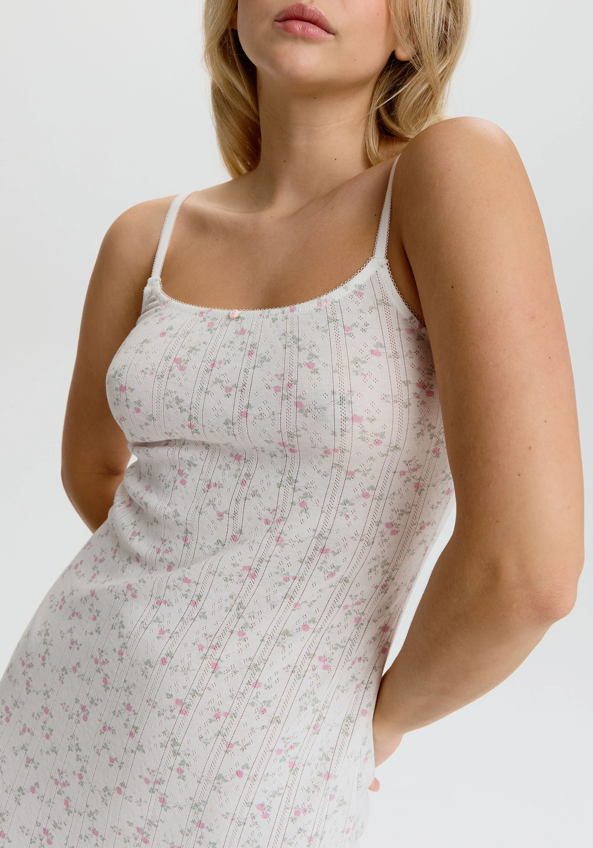 dream cotton pointelle midi dress - Image 2