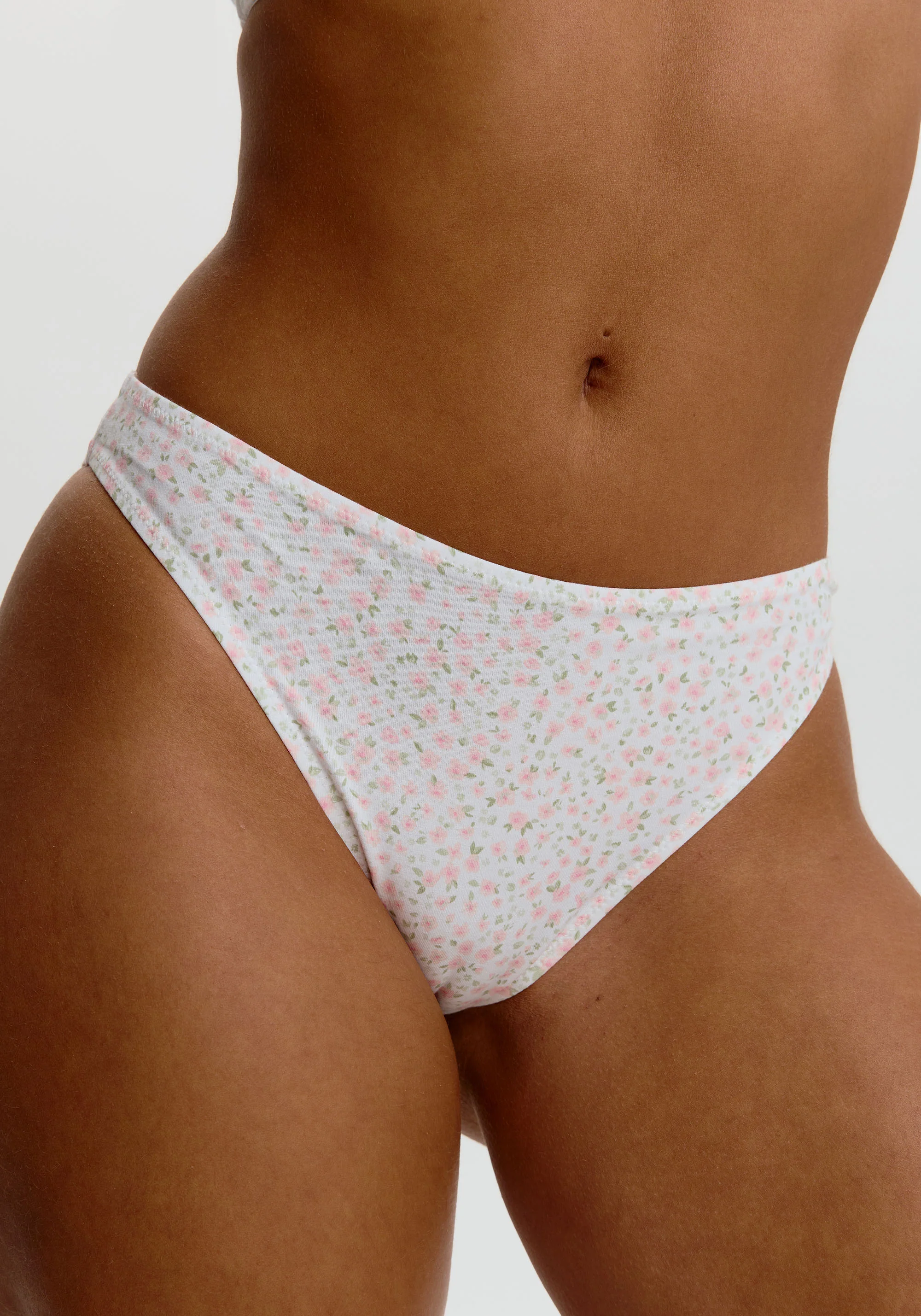 the cotton high leg bikini - Image 4