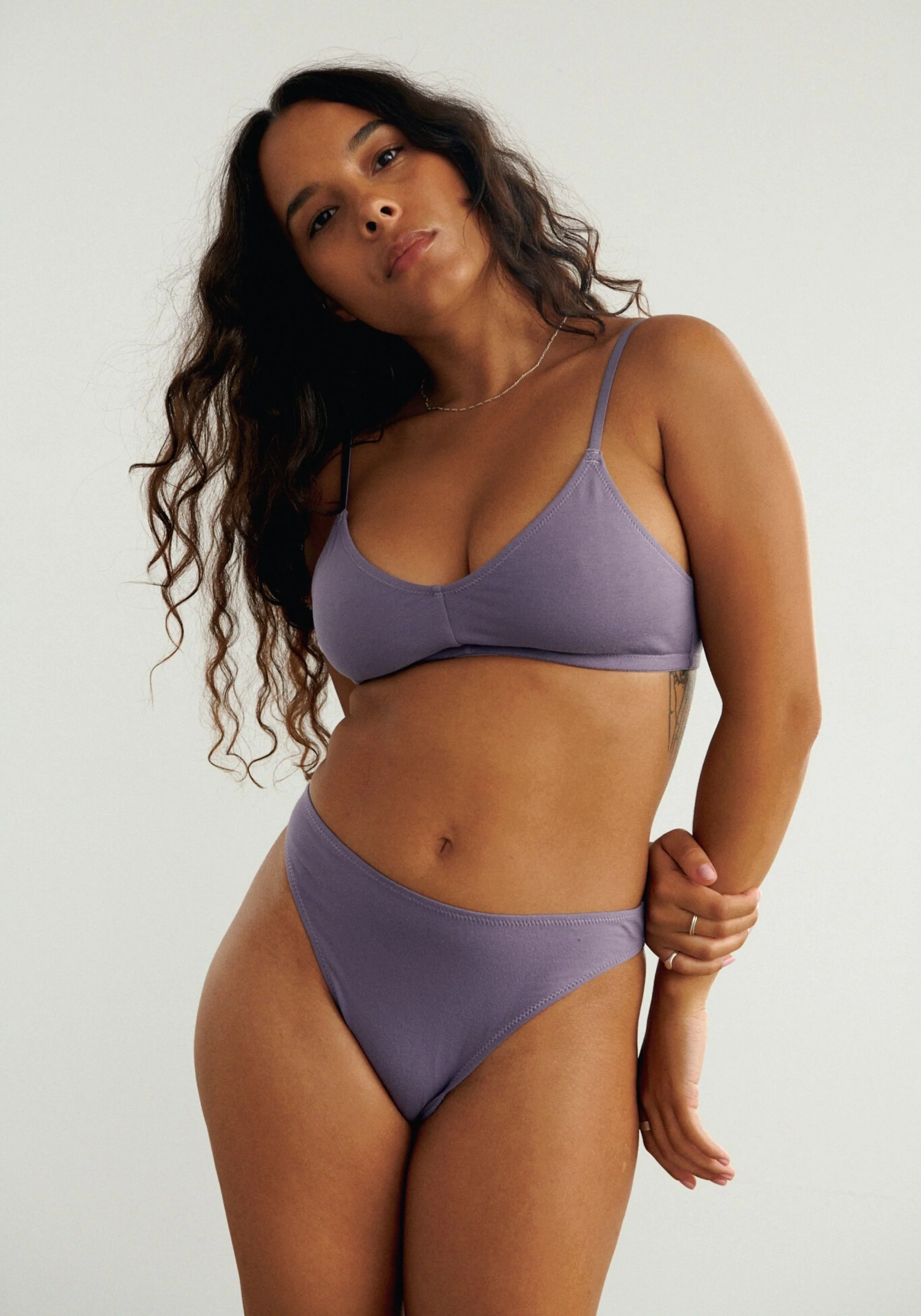 the cotton high leg bikini - Image 2