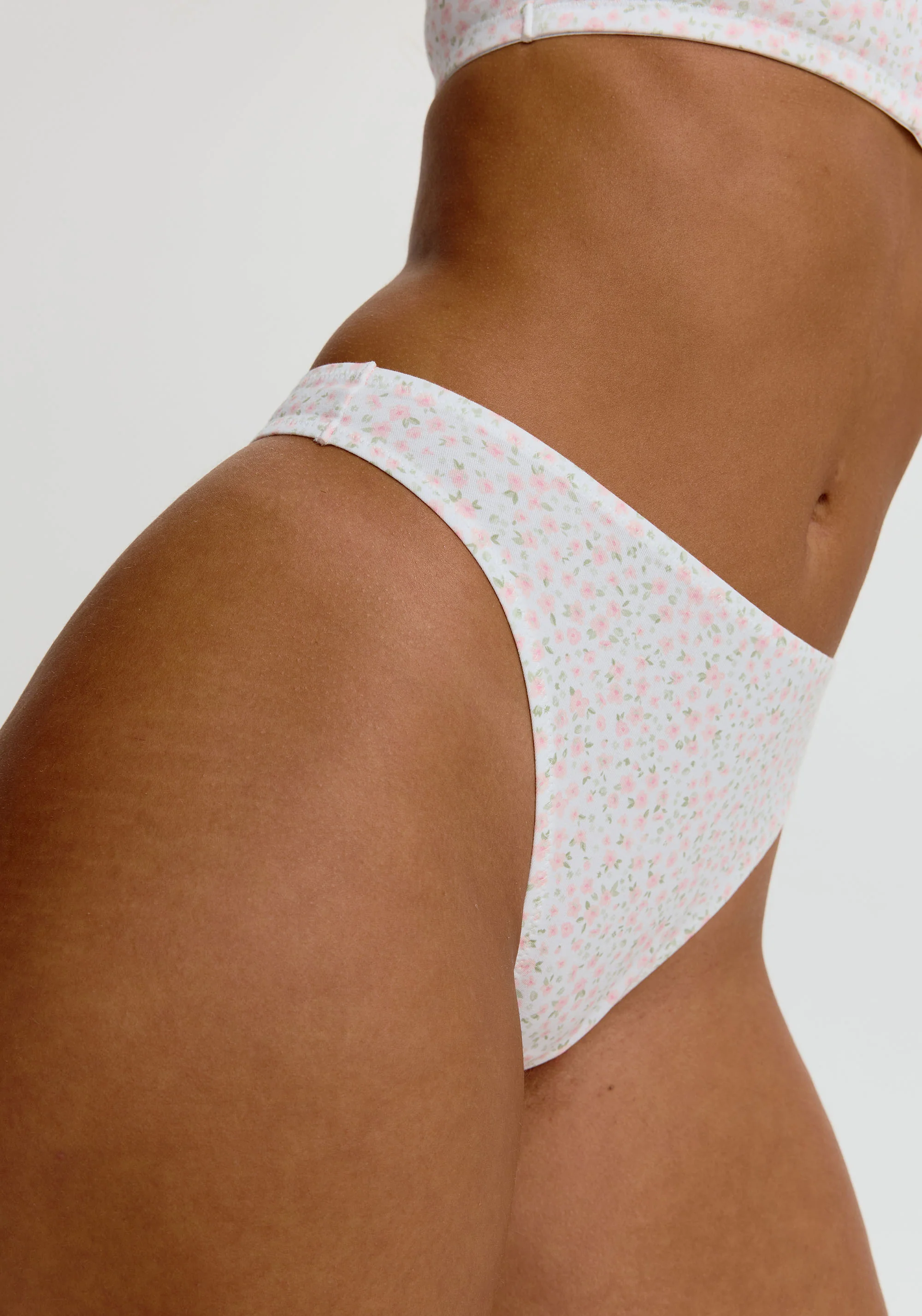 the cotton high leg thong - Image 3