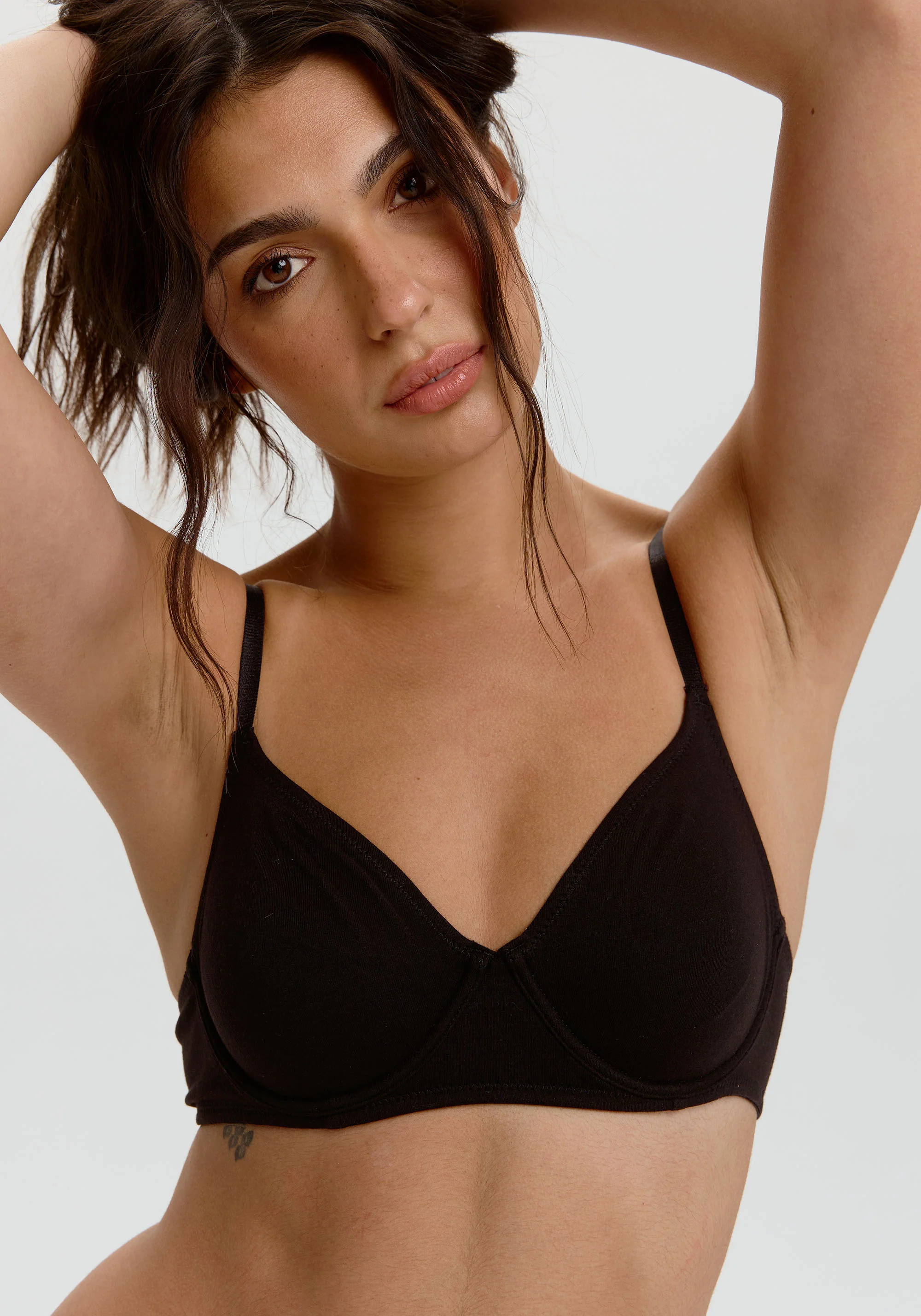 the cotton unlined molded bra