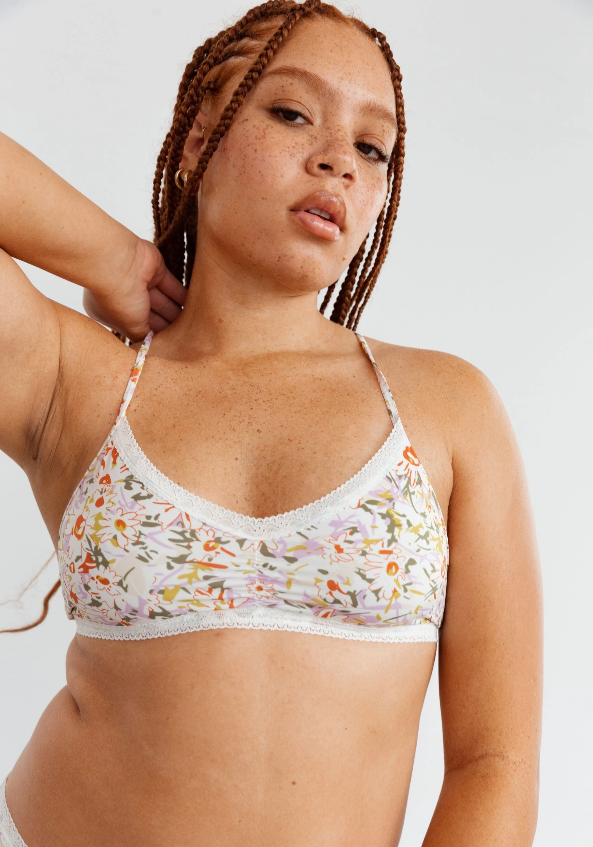 the micro lace trim bralette