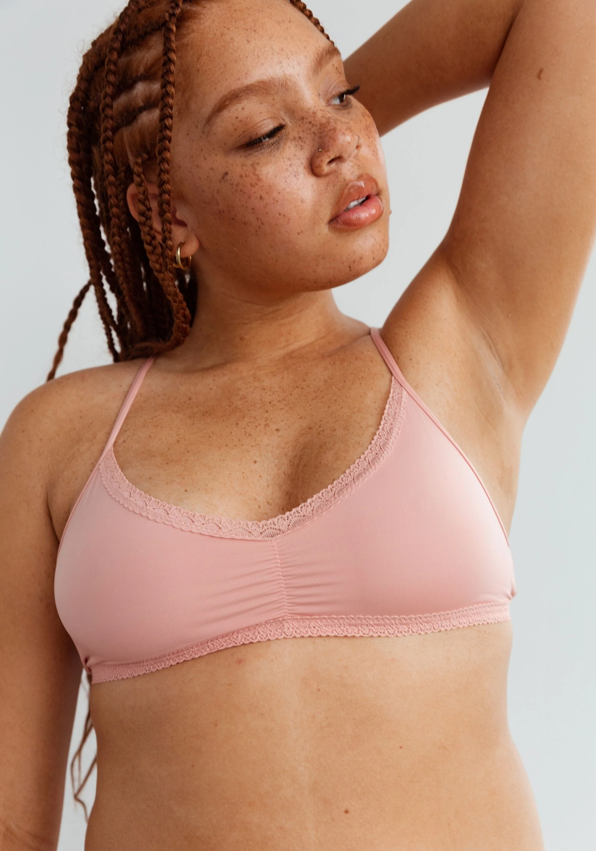 the micro lace trim bralette