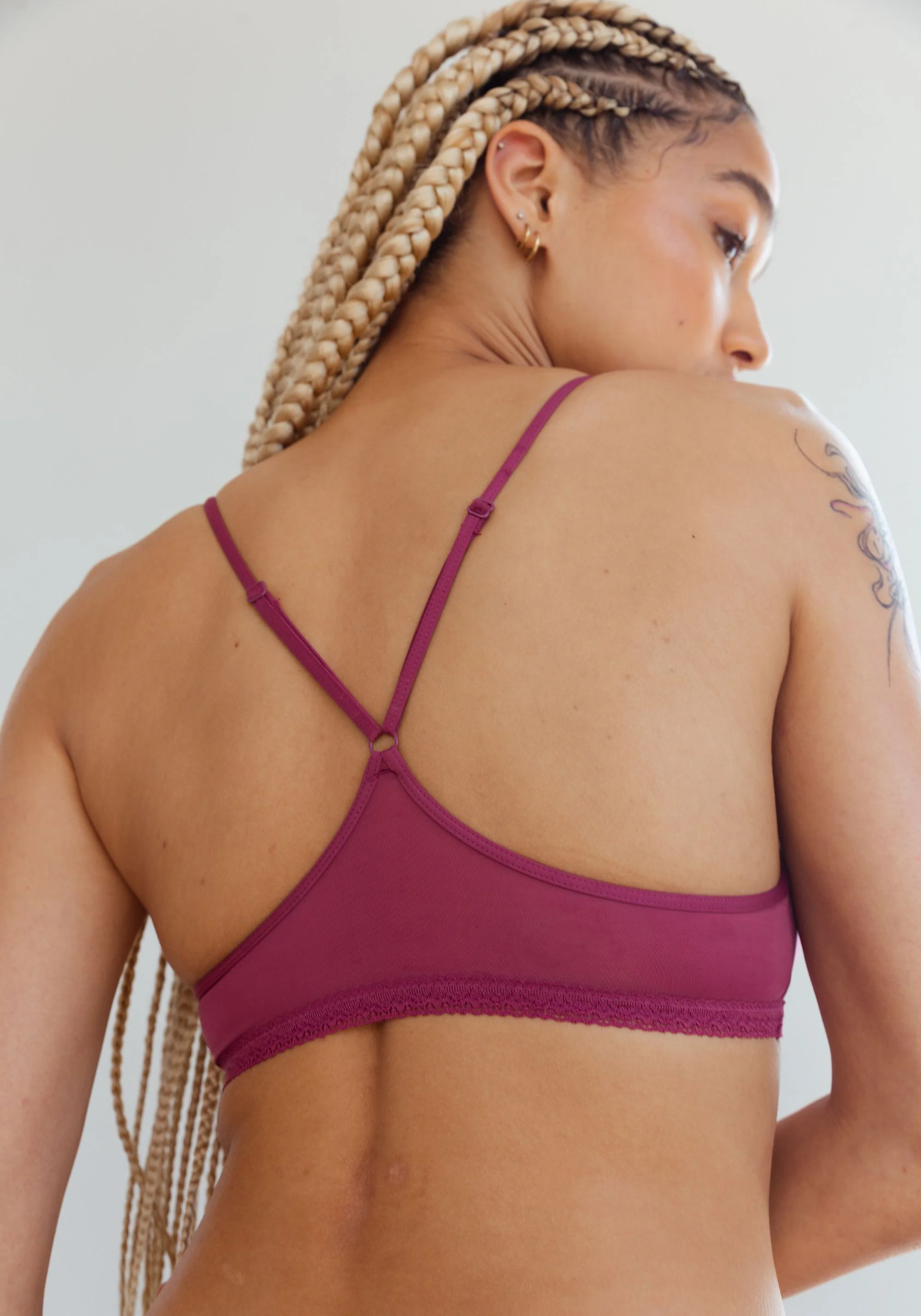 the micro lace trim bralette - Image 3