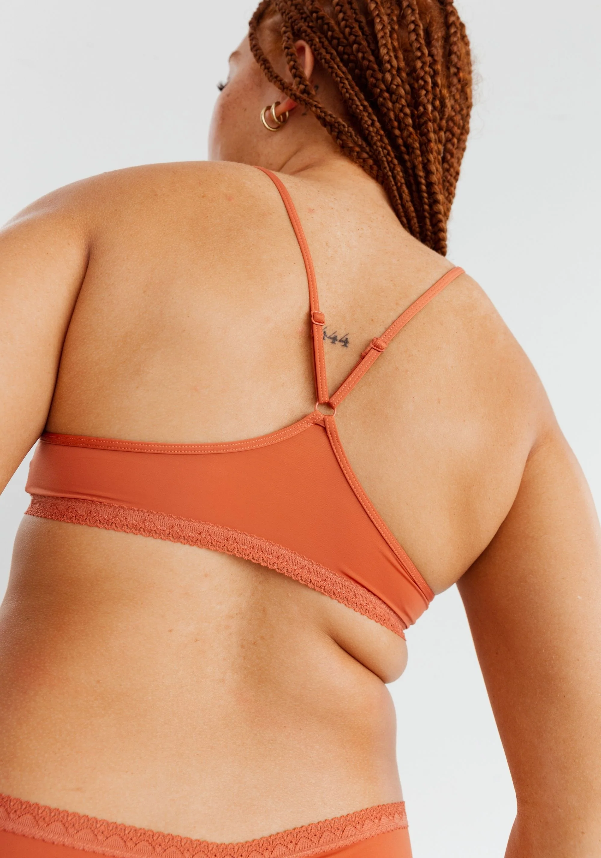the micro lace trim bralette - Image 4
