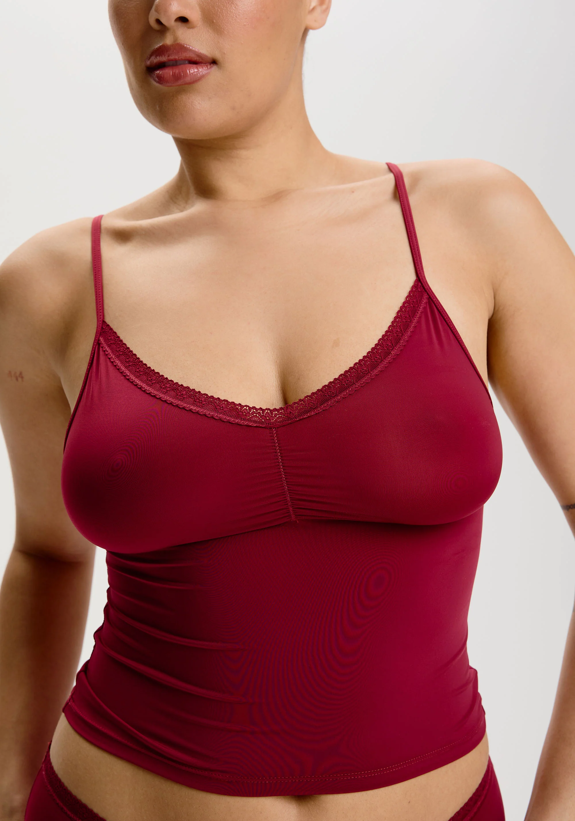 the micro lace trim cami