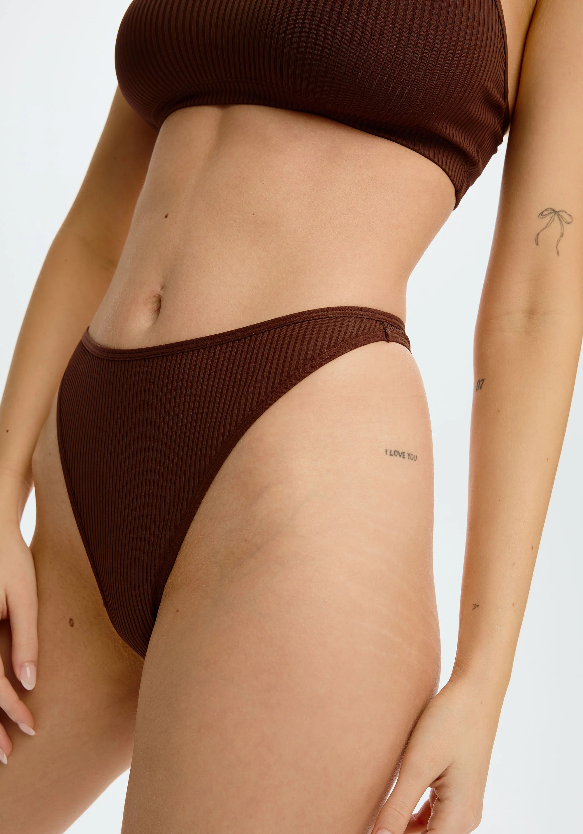 the rib high leg thong - Image 3